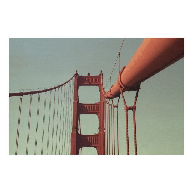 Golden Gate Bridge, California Photo Wood Wall Art (Front)