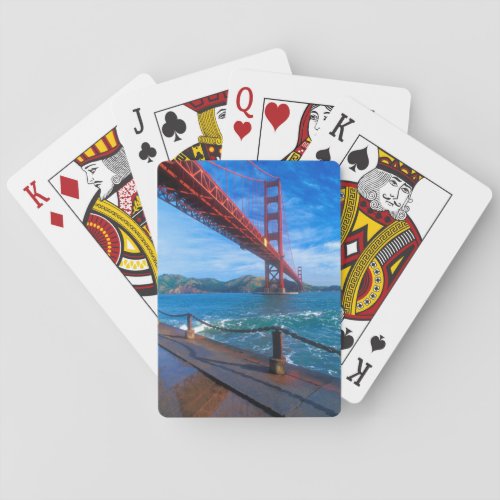 Golden Gate Bridge California Poker Cards