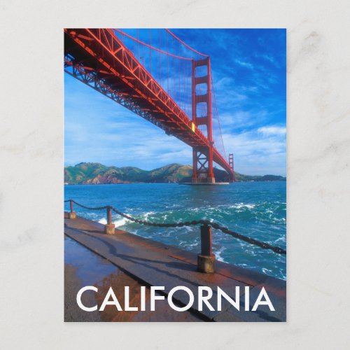 Golden Gate Bridge California Postcard