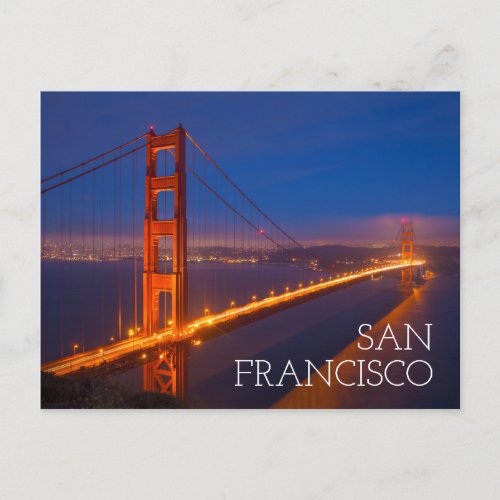 Golden Gate Bridge California Postcard