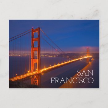 Golden Gate Bridge  California Postcard by takemeaway at Zazzle