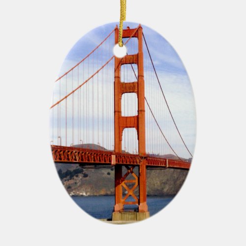 Golden Gate Bridge Ceramic Ornament