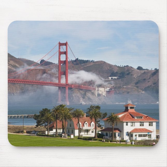 Golden Gate Bridge Coast Guard Station Mouse Pad (Front)