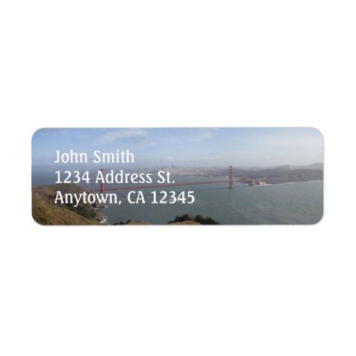 Golden Gate Bridge custom return address labels