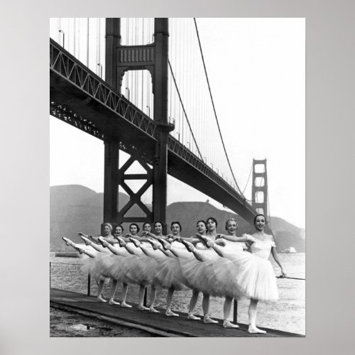 Golden Gate Bridge Dancers Poster