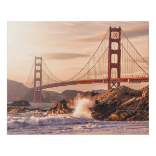 Golden Gate Bridge from Baker Beach Faux Canvas Print