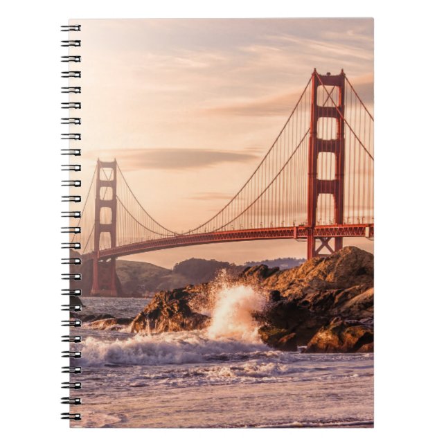 Golden Gate Bridge from Baker Beach Notebook (Front)