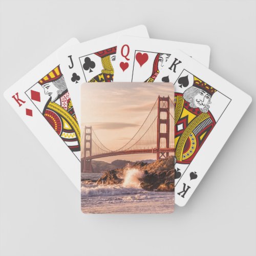 Golden Gate Bridge from Baker Beach Poker Cards