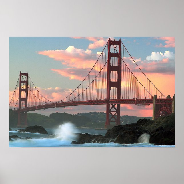 Golden Gate Bridge from Baker Beach Poster (Front)
