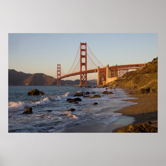 Golden Gate Bridge from Baker Beach Poster (Front)