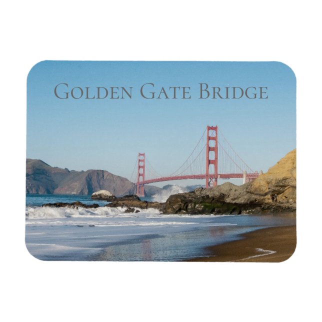 Golden Gate Bridge from Baker Beach, San Francisco Magnet (Horizontal)