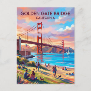 Golden Gate Bridge from Crissy Field California Postcard