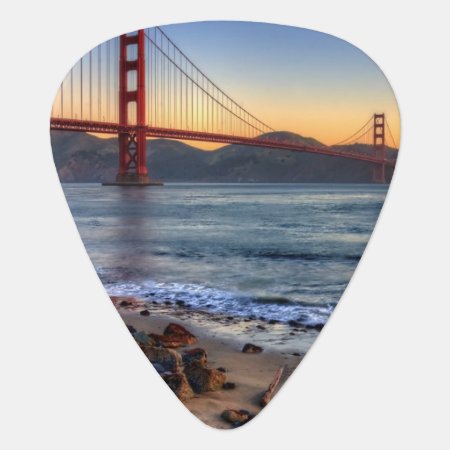 Golden Gate Bridge From San Francisco Bay Trail. Guitar Pick