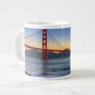 Golden Gate Bridge from San Francisco bay trail. Large Coffee Mug