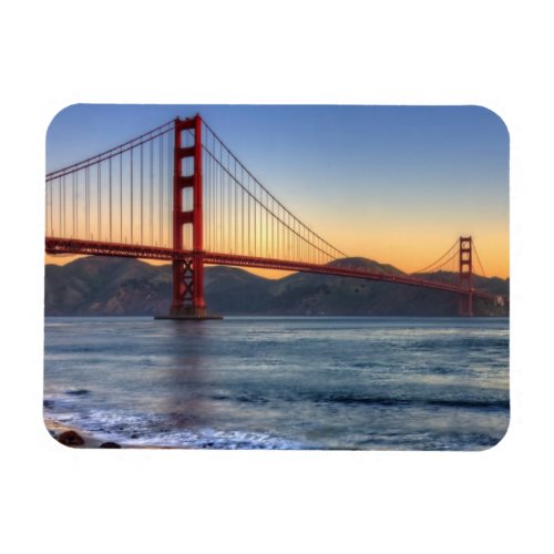 Golden Gate Bridge from San Francisco bay trail Magnet