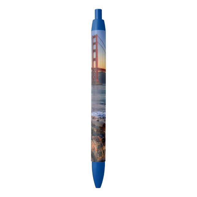 Golden Gate Bridge from San Francisco bay trail. Pen (Front Vertical)