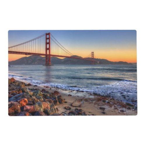 Golden Gate Bridge from San Francisco bay trail Placemat