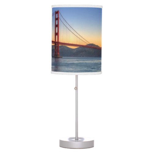 Golden Gate Bridge from San Francisco bay trail Table Lamp
