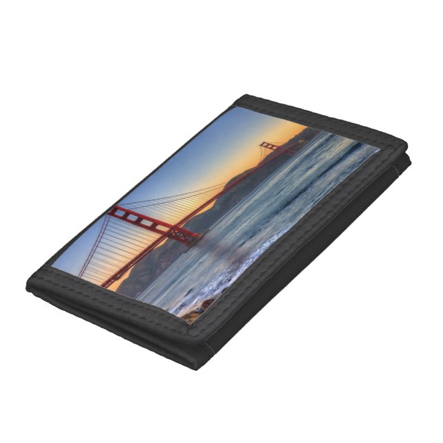 Golden Gate Bridge from San Francisco bay trail. Trifold Wallet (Bottom)