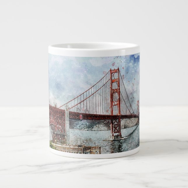 Golden Gate Bridge Giant Coffee Mug (Front)