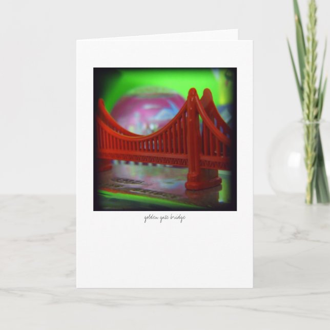 golden gate bridge - greeting card (Front)