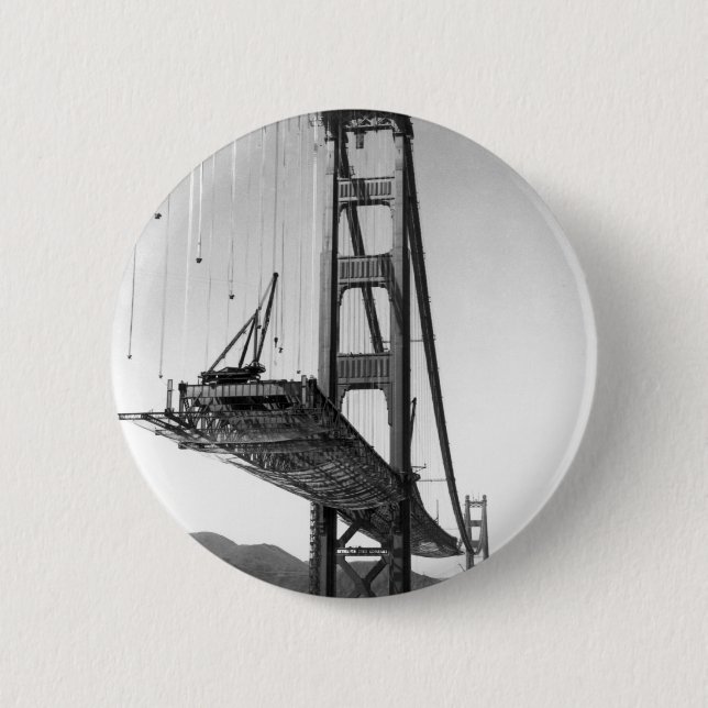 Golden Gate Bridge I Pinback Button (Front)