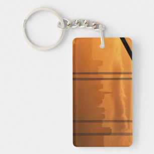 Golden Gate Bridge in front of the San Francisco Keychain