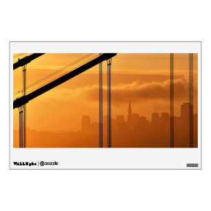 Golden Gate Bridge in front of the San Francisco Wall Decal