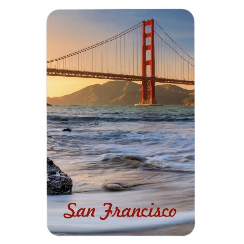 Golden Gate Bridge in San Francisco at sunset Magnet