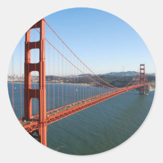 Golden Gate Bridge in San Francisco Classic Round Sticker