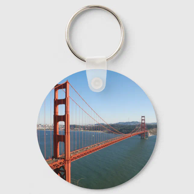 Golden Gate Bridge in San Francisco Keychain | Zazzle