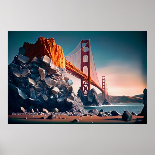 Golden Gate Bridge in San Francisco Poster