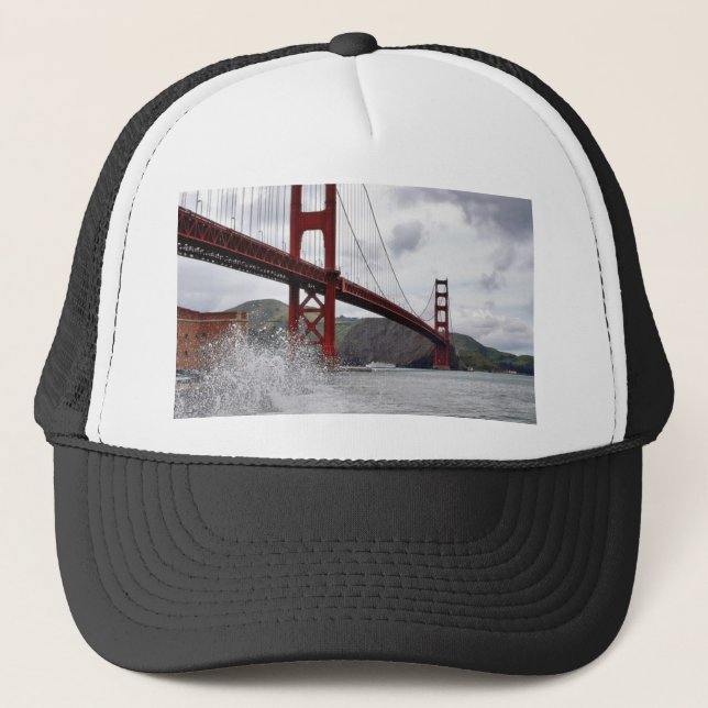 Golden Gate Bridge In San Francisco Seen From Fort Trucker Hat (Front)