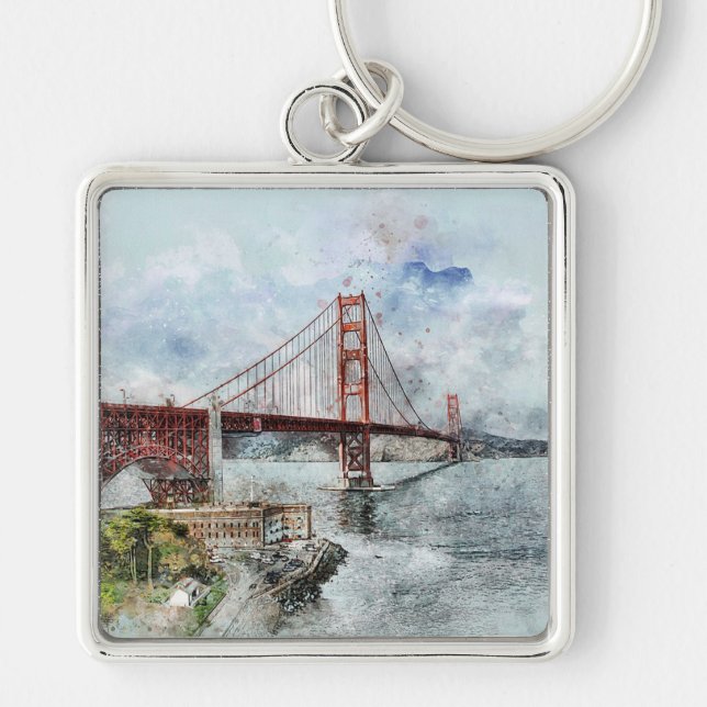 Golden Gate Bridge Keychain (Front)
