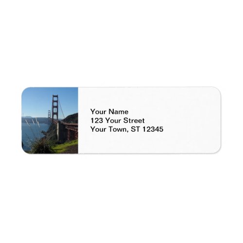Golden Gate Bridge Label