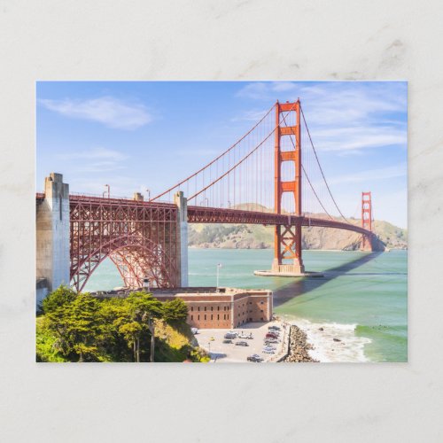 Golden Gate Bridge landscape Photo Postcard