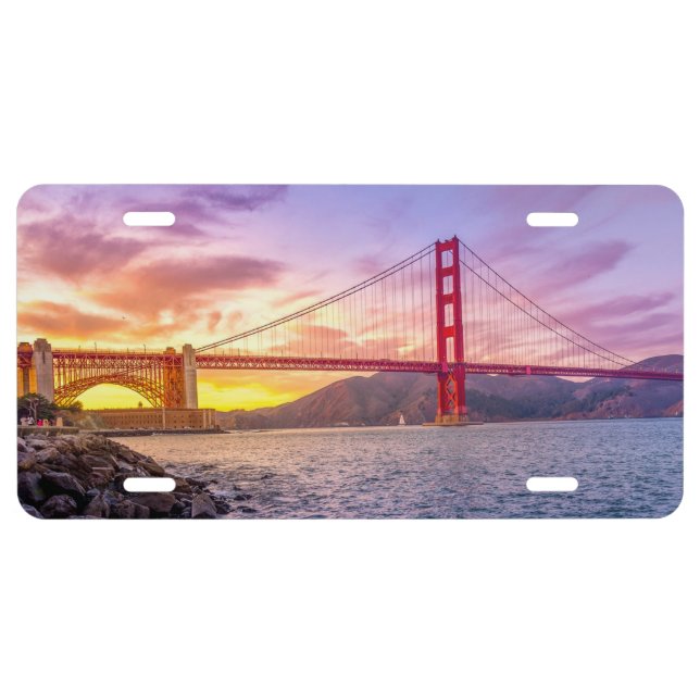 Golden Gate Bridge License Plate (Front)