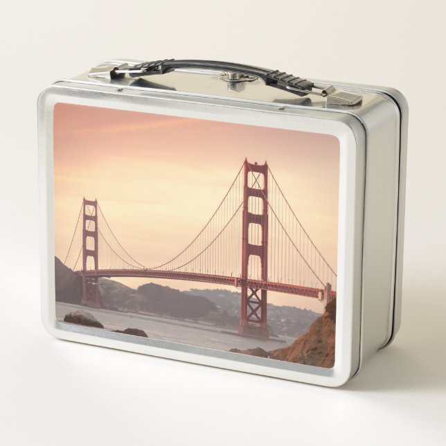 Golden Gate Bridge Metal Lunch Box (Back)