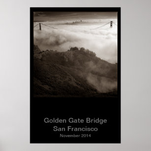 Golden Gate Bridge November 2014 #1 Poster