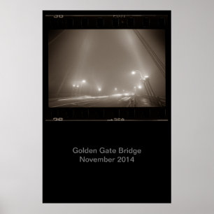 Golden Gate Bridge November 2014 Poster quer