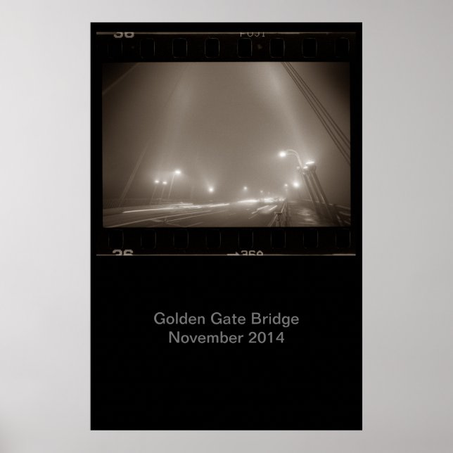 Golden Gate Bridge November 2014 Poster quer (Front)