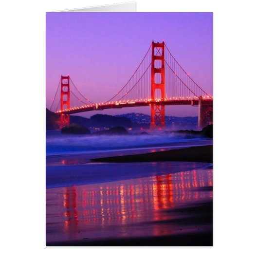 Golden Gate Bridge on Baker Beach at Sundown (Front)