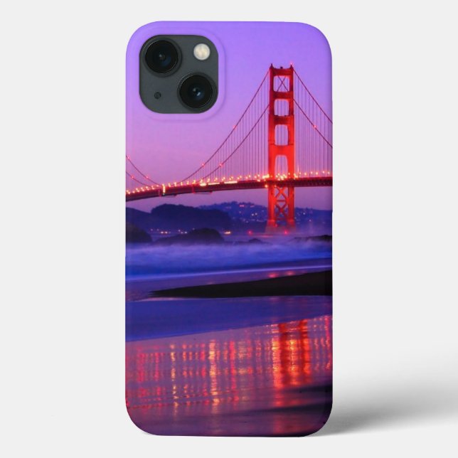 Golden Gate Bridge on Baker Beach at Sundown Case-Mate iPhone Case (Back)