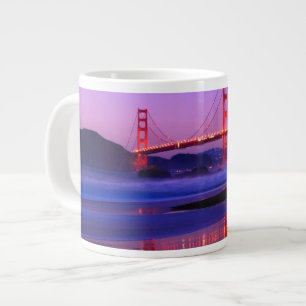 Golden Gate Bridge on Baker Beach at Sundown Giant Coffee Mug