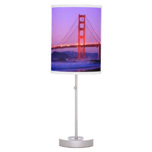 Golden Gate Bridge on Baker Beach at Sundown Table Lamp