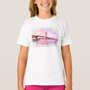 Golden Gate Bridge pastel in San Francisco T-Shirt