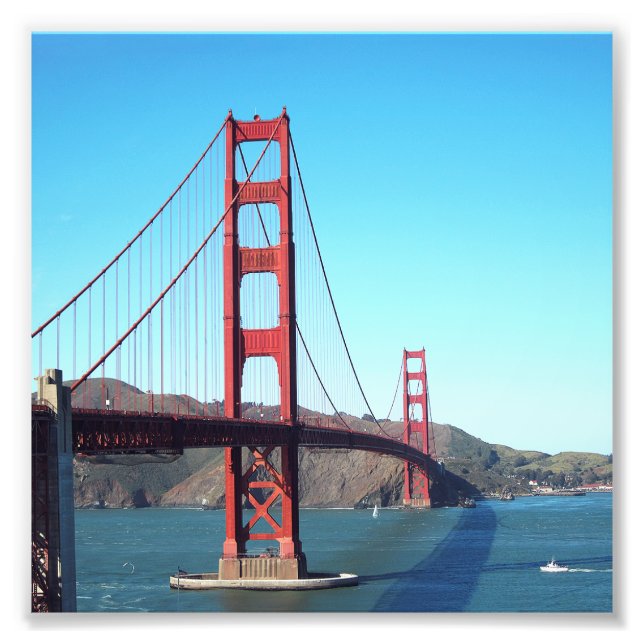 Golden Gate Bridge Photo Print (Front)