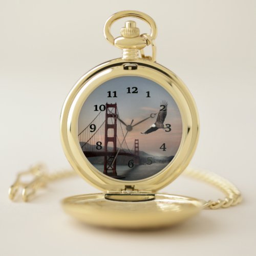 Golden Gate Bridge Pocket Watch