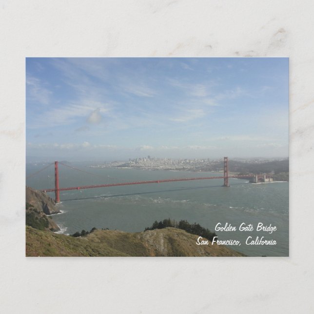 Golden Gate Bridge Postcard (Front)