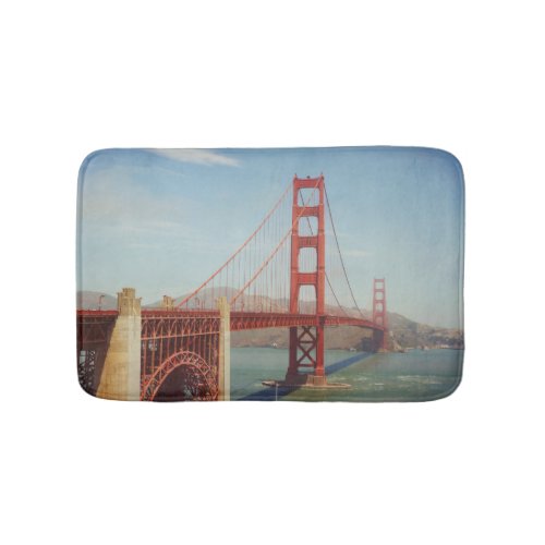 Golden Gate Bridge Retro Filter Bath Mat